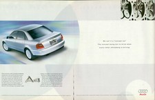 Publicité publicitaire imprimée Audi A4 Car Magazine VTG 2pg 1990s 1999