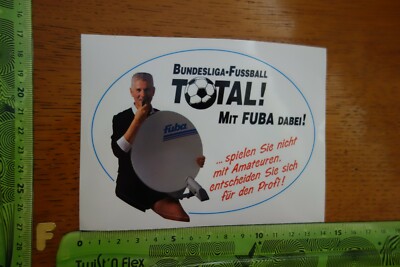 Alter Aufkleber TV Radio Sat Sender Bundesliga Fussball FUBA Antenne ...spielen
