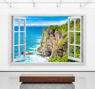 ACRYLGLAS BILD WANDBILD POSTER MEER BALI FENSTERBLICK STRAND KUNST BILDER WELLEN