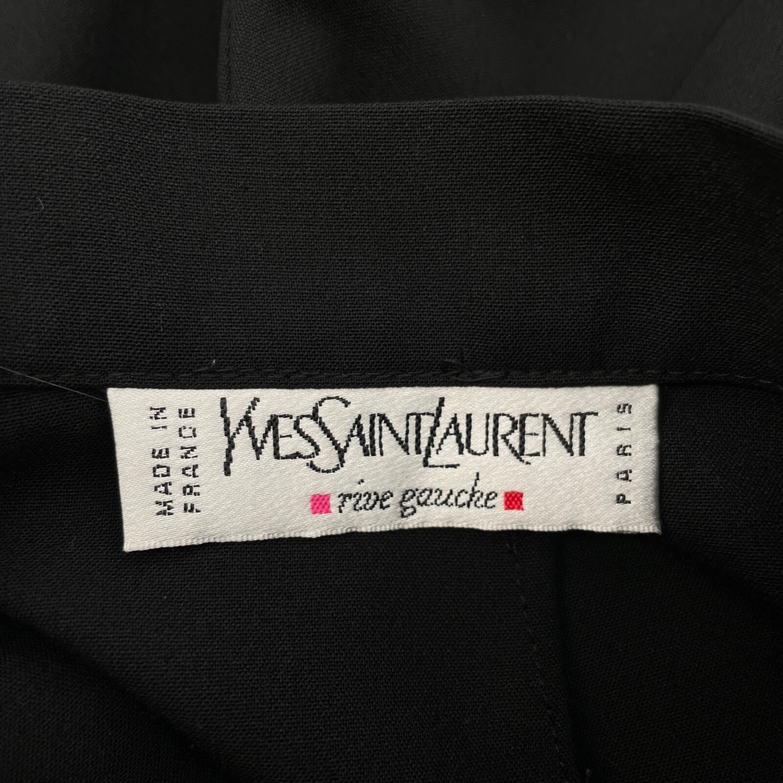 Pantalone pantalone lana nero Yves Saint Laurent donna taglia 38 6 made in France YSL