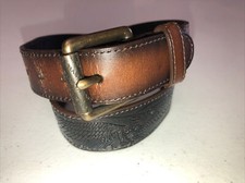 Levi  s Boy's Brown EAGLE Tooled Leather Belt Sz S 22-24