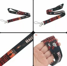 Michael Myers Lanyard Halloween Movie Necklace Keychain Key Holders S2
