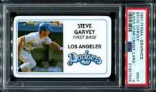 PSA 9 MINT 1981 PERMA-GRAPHICS STEVE GARVEY SUPER STAR CREDIT CARD DODGERS B159