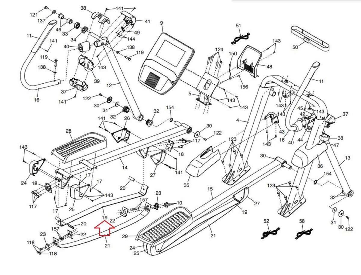 Nordictrack FreeStrideTrainer FS10i FS9i FS7i FS14i Elliptical