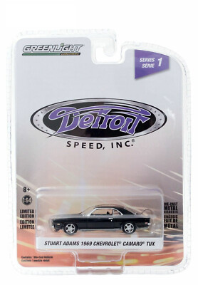 CHEVROLET Camaro TUX 1969 - Modèle Réduit Greenlight 1:64 - Noir - Neuf Sous Blister