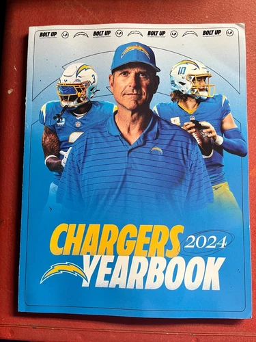 2024 LOS ANGELES CHARGERS YEARBOOK NFL FOOTBALL PROGRAM SUPER BOWL HERBERT - Picture 1 of 1