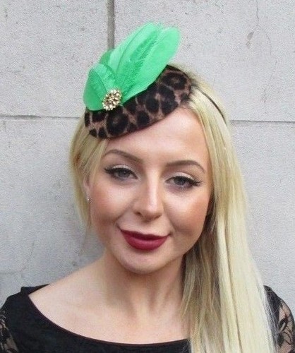 Feather Hat Fascinator Races 6503 | eBay