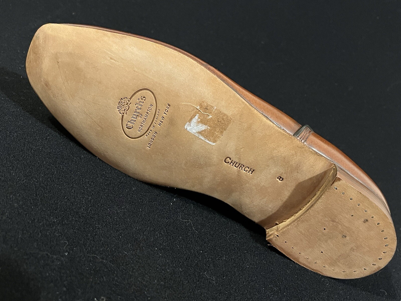 SAOLA Church’s Shoes pantofole in pelle Apollo sandalo taglia 8F suola rigida greca prezzo consigliato