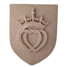 Blason Vendéen, coeurs Vendéen en pierre reconstituée artisanale