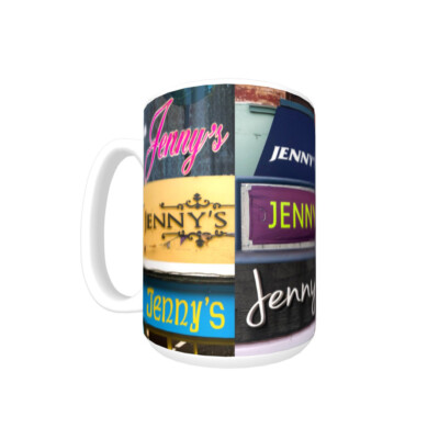 JENNY Coffee Mug / Cup featuring the name in actual sign photos