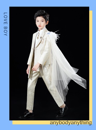 British Children Kid's Boy's Formal Stage Suits Jackets Coat Pants Evening Party - Picture 16 of 23