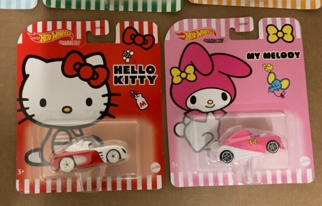 Hot Wheels Hello Kitty And Friends Set Of 5 With Cinnamoroll Sanrio