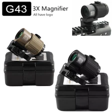 Tactical G43 3x Magnifier Scope Sight with Switch Flip To Side QD Mount Hunting