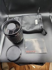 Vivitar 500mm f/8.0 MF Lens W/ Manual  Bag