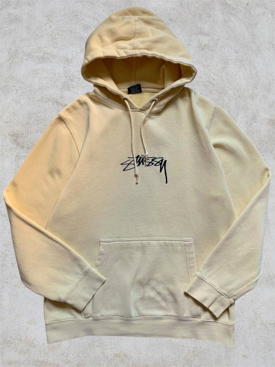 Vintage 90s Hoodie Mens Sweatshirt Stussy made in the USA size