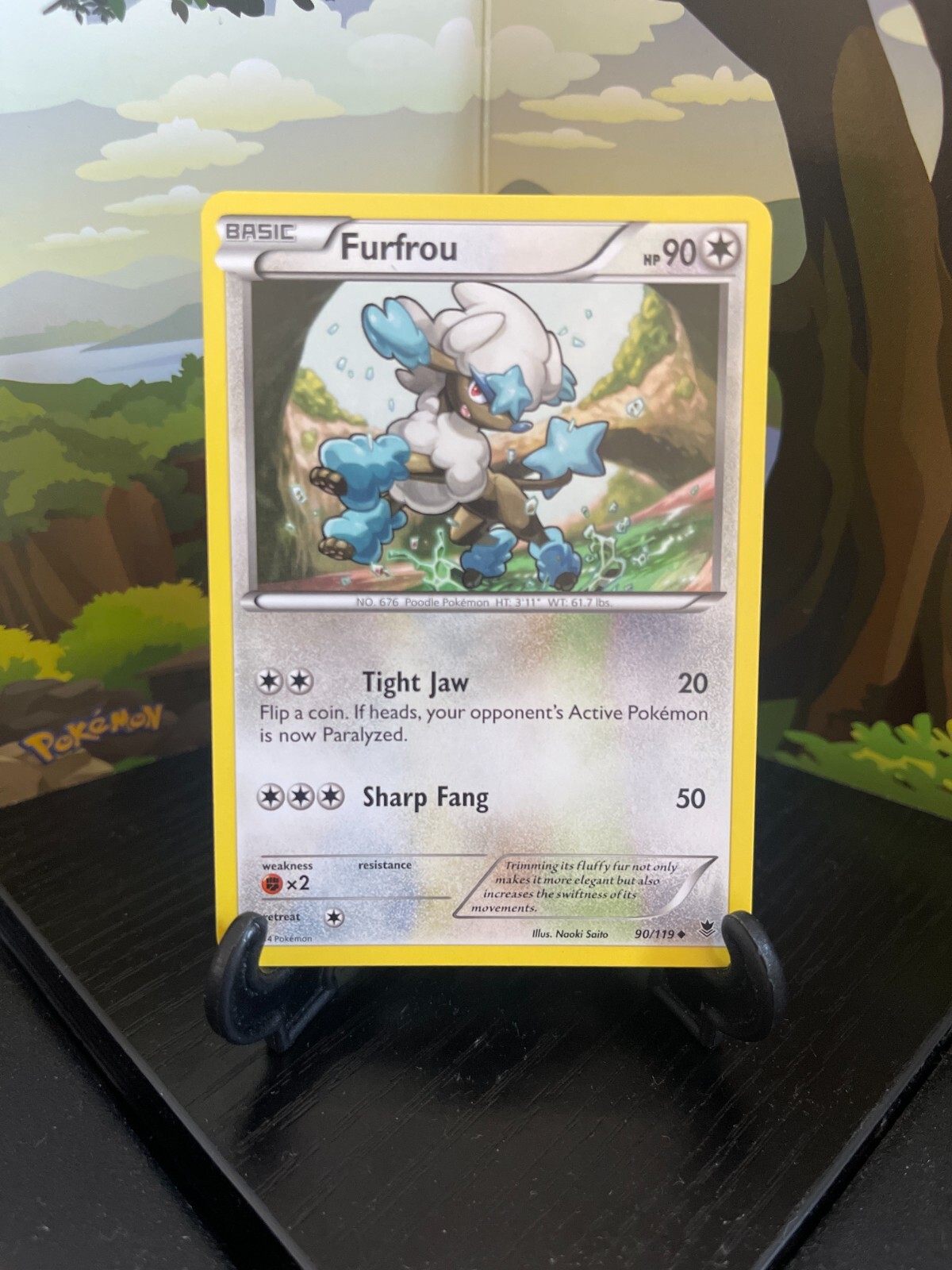 Furfrou 90/119 - Phantom Forces - Uncommon - Pokemon Card TCG - LP