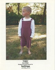 Toby Overalls - Kollage KNITTING PATTERN 3665 - Child Sizes 2 - 8