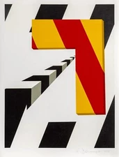 Allan D’Arcangelo, Left Turn, Screenprint, signed and numbered in pencil