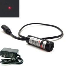 Focusable 650nm 660nm 5mW 13x42mm Red Laser Diode Dot Module w/ 5V Power Adapter