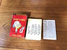 Vintage Ludwig Von Drake Card Game For Kids