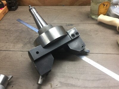 SWISS MADE CO BORING HEAD X .001 '' CURRENT BORE 6 '' W. NMTB40 SHANK