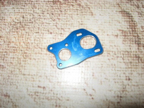 RC Associated B6 Series Motor Plate Laydown Aluminum Blue (1) 91715 Used