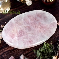 Rose Quartz Palm Stone Healing Gemstone Polished Crystal 7cm Palmstone.