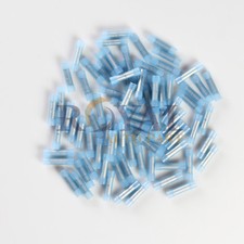 100 16-14 Guage Nylon Insulated Butt Connector Electrical Crimp Terminal