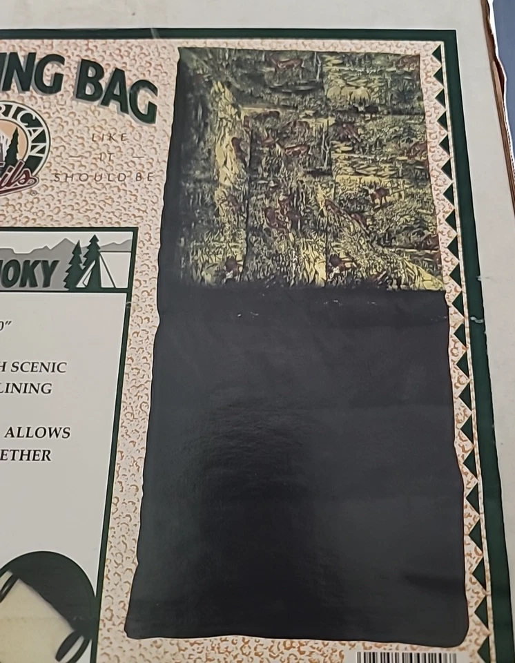 Saco de dormir American Trails 39x80 4 lb funda de algodón/forro de franela DE COLECCIÓN NOB Foto 2 de 4