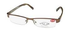 OSCAR DE LA RENTA OSM 812 EYEGLASS FRAME/GLASSES HALF-RIM EYEWEAR ITALIAN DESIGN