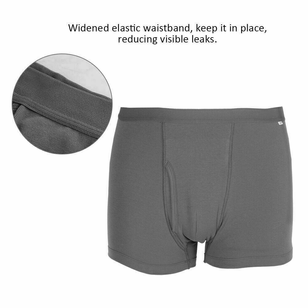 4 Size Gray Reusable Incontinence Briefs Pants Cotton Underwear ...
