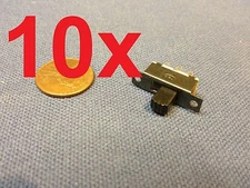 10x  Mini SPDT Slide Switch On-Off PCB 6P 2T 23.3*7.3MM pitch row 19MM toggle c1