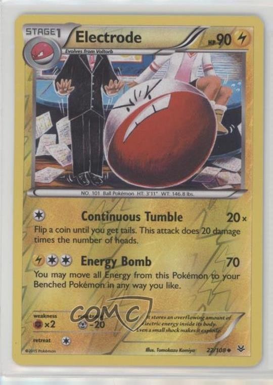 Electrode Reverse Foil Pokemon XY Roaring Skies #22