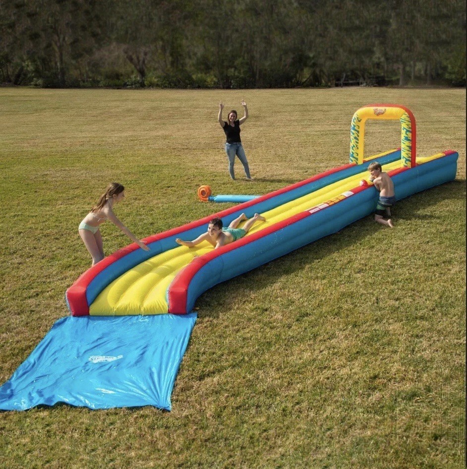 Tobogán inflable para piscina de agua Wham-O 30 pies deslizamiento de aire constante 'N Slide con soplador