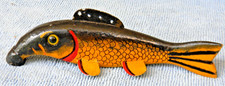 Leonard Nelson 6" Sucker Fish Carved Wood Decoy (Cadillac / Manton Michigan)