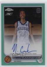 2022 Chrome OTE Overtime Elite Aqua Refractor 57/99 Naasir Cunningham Auto 13os