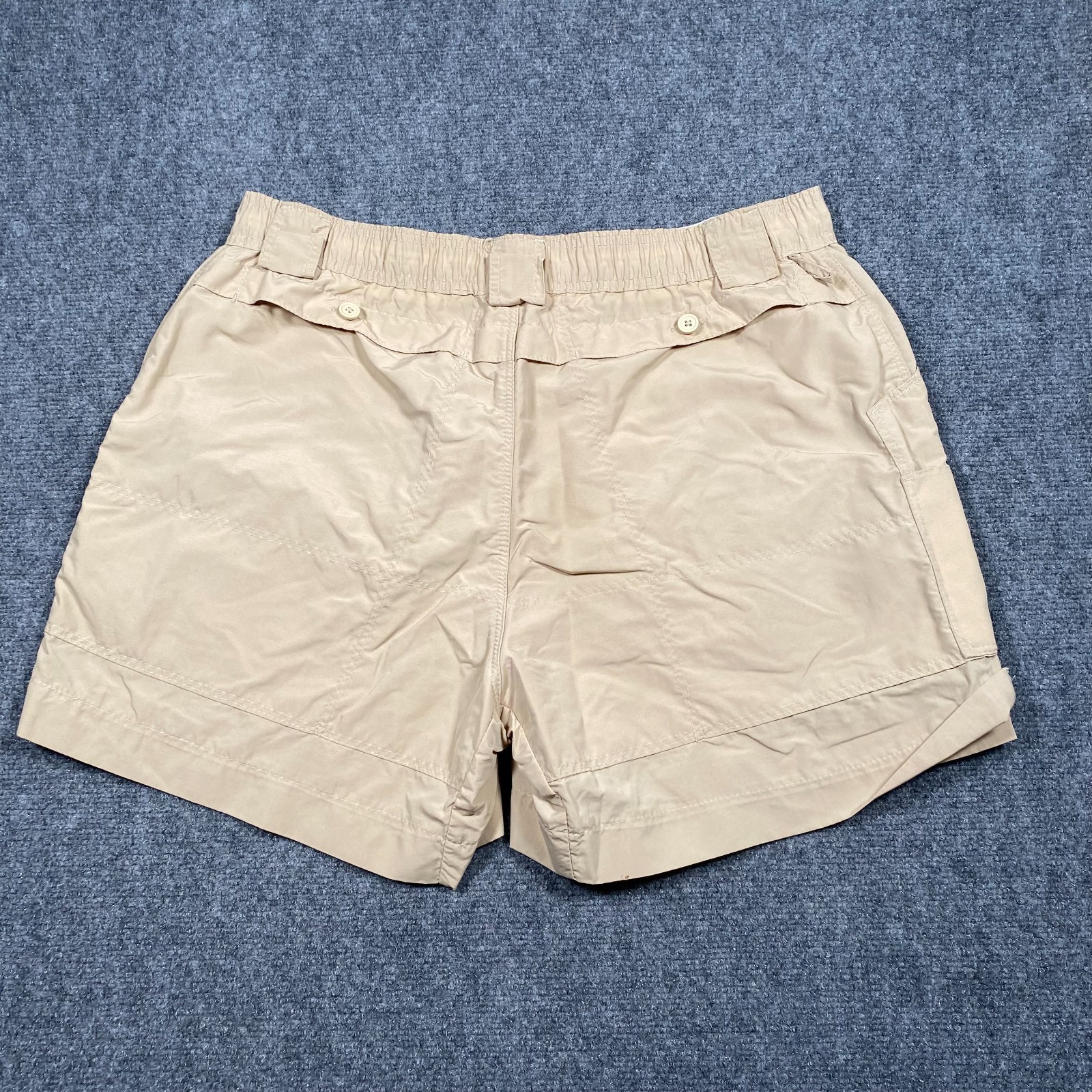 AFTCO Nylon Cargo Shorts Mens 38 Tan Beige Tech Performance Fishing Boating