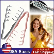 USA Wide Tooth Hair Comb Wide Tooth Comb For Curly Hair Roots Volumizing 