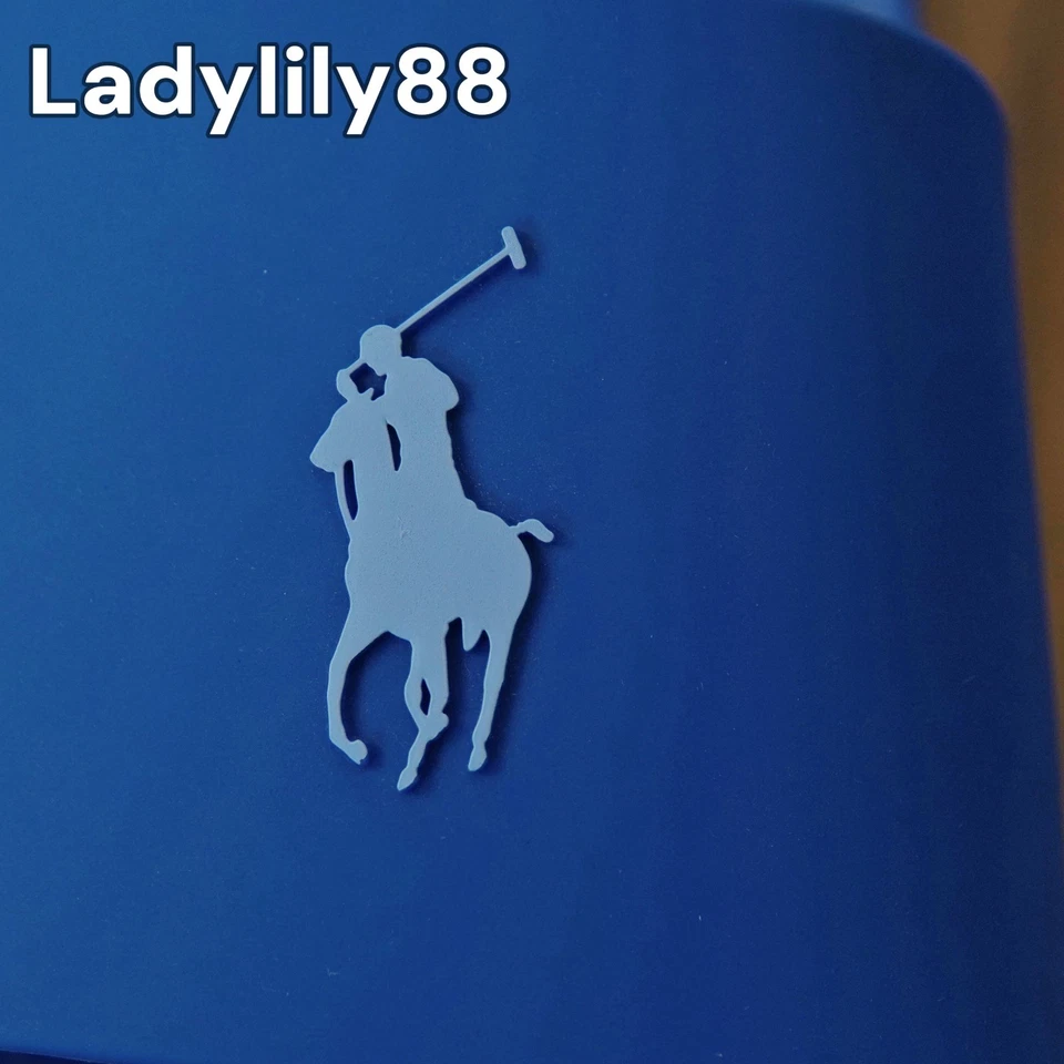 NUEVO CON ETIQUETAS Polo Ralph Lauren Sandalia Deslizable Para Hombre Firma Poni Azul Foto 4 de 4