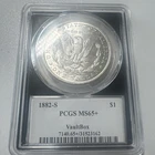 1882 "S" Morgan SILVER Dollar $1 PCGS MS65+ Gem BU 🔥Plus Grade 🔥Blast White