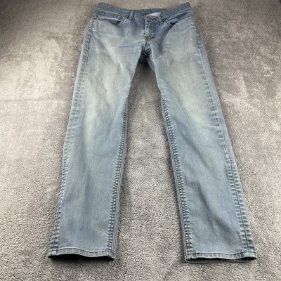 Levis 511 Slim Straight Jeans Mens 31x27 Blue Light Wash Low Rise
