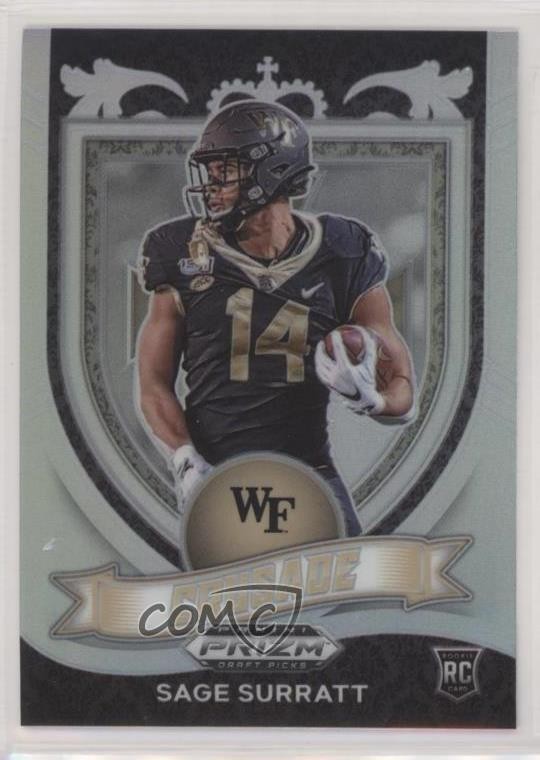 2021 Panini Prizm Draft Picks Crusade Silver Sage Surratt #177 Rookie RC 2l4