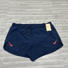 Nike Dri-Fit ADV Brief-Lined 4" Running Shorts Men Size 2XL FN3352 Navy Blue 90