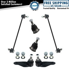 6 Piece Suspension Kit Lower Outer & Inner Ball Joints Sway Bar Links for Mini