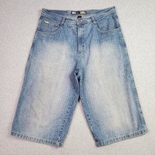 VTG Southpole Jean Shorts Mens 38 Jorts Blue Baggy Long Loose Denim Y2K Skater