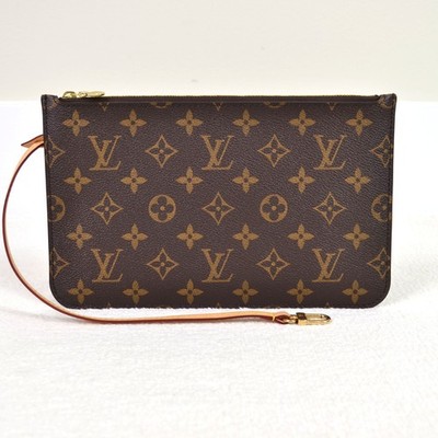 Louis Vuitton Pochette MM Monogram Coated Canvas Brown Pouch / Clutch Bag