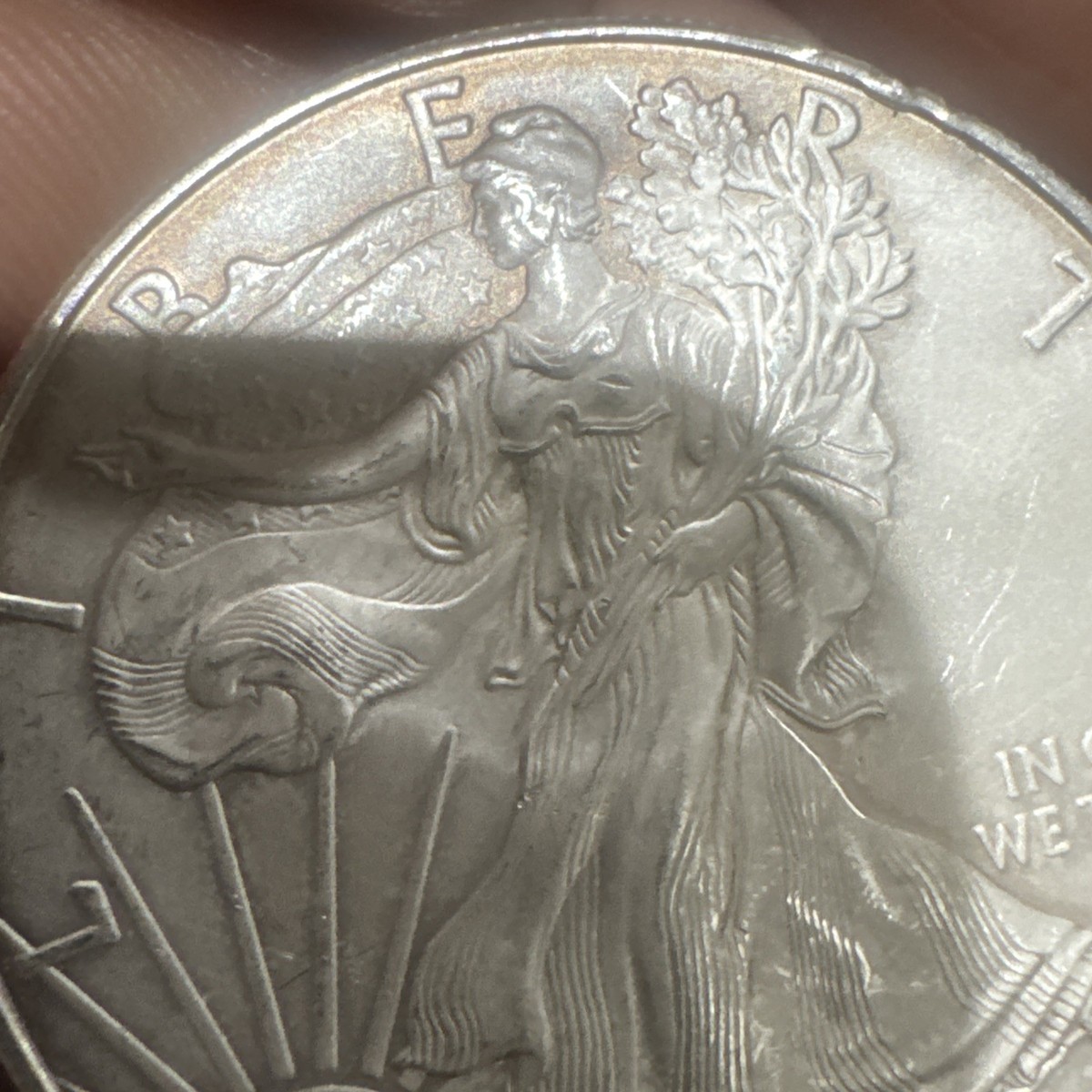 2010年 アメリカ シルバーイーグル 1oz 純銀 2010 U.S American Eagle Walking Liberty Uncirculated 1 Oz. Silver