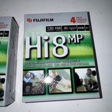 2 Packs Fujifilm Hi8 MP P6-120 Video Cassette Tapes 8 Total Sealed Camcorder