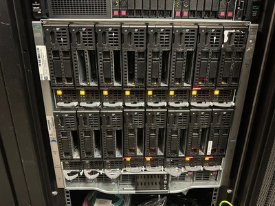 HP BladeSystem c7000 Enclosure 16x BL460c G9 No RAM 11x 2x E5-2680v4