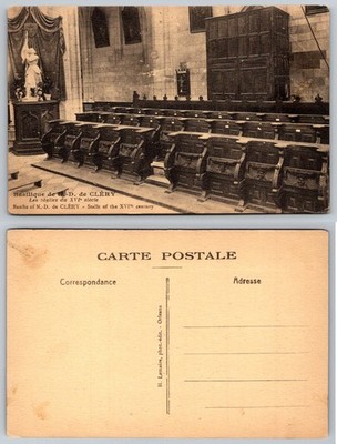 Cléry-Saint-André Basilique Notre-Dame XVI Century Stalls Postcard H. Lemaire